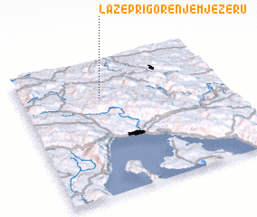 3d view of Laze pri Gorenjem Jezeru