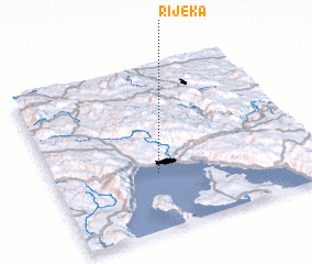 3d view of Rijeka