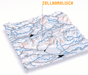 3d view of Zell-Homölisch