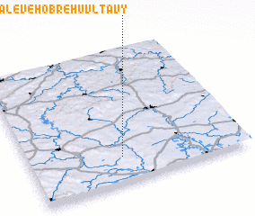 3d view of Hněvkovice na Levého Břehu Vltavy