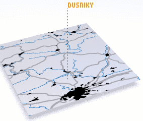 3d view of Dušníky