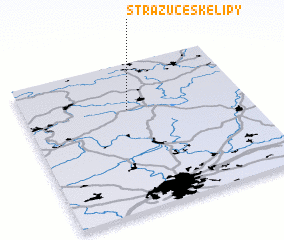 3d view of Stráž u České Lípy