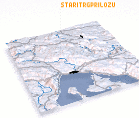 3d view of Stari Trg pri Ložu