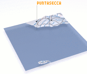 3d view of Punta Secca