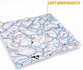 3d view of Santa Maria a Vico