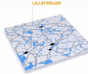 3d view of Lilla Tomsjön