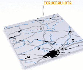 3d view of Červená Lhota