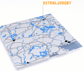 3d view of Östra Ljungby