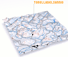 3d view of Torella del Sannio