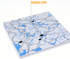 3d view of Gäddsjön