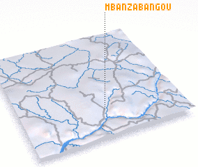 3d view of Mbanza Bangou