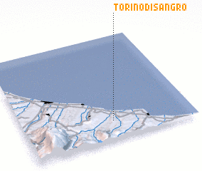 3d view of Torino di Sangro