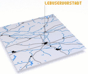 3d view of Lebuser Vorstadt