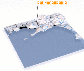 3d view of Palma Campania