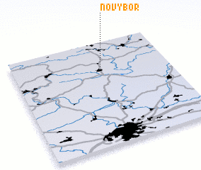 3d view of Nový Bor