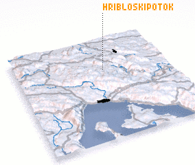 3d view of Hrib-Loški Potok