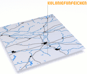 3d view of Kolonie Fünfeichen