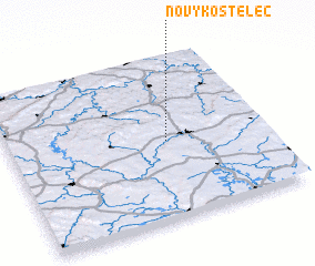 3d view of Nový Kostelec