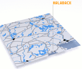 3d view of Hålabäck