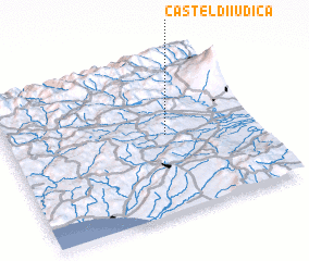 3d view of Castel di Iudica