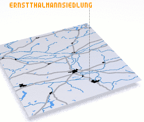 3d view of Ernst-Thälmann-Siedlung