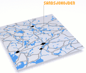 3d view of Sandsjöhöjden