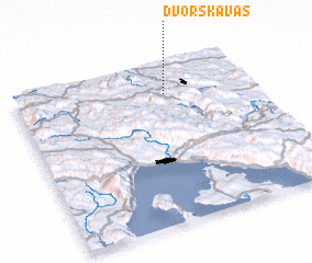 3d view of Dvorska Vas