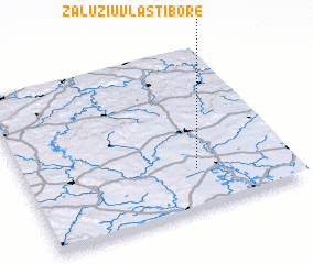 3d view of Záluží u Vlastiboře