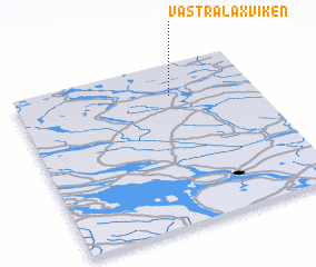3d view of Västra Laxviken