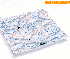 3d view of Hrib pri Kamniku