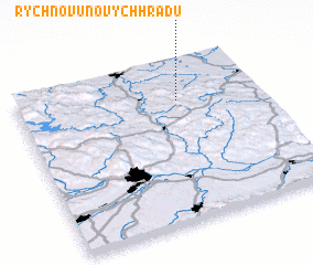 3d view of Rychnov u Nových Hradŭ