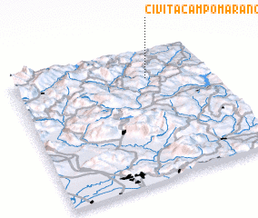 3d view of Civita Campomarano