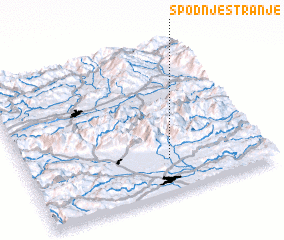 3d view of Spodnje Stranje