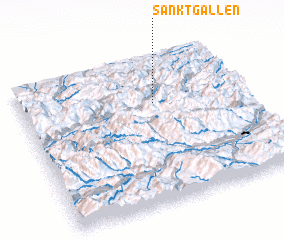 3d view of Sankt Gallen