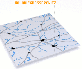 3d view of Kolonie Groß Drewitz