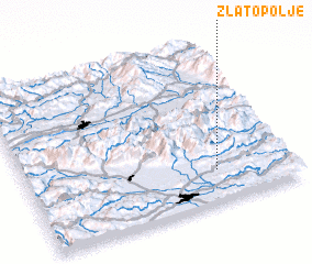 3d view of Zlato Polje