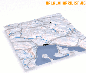 3d view of Mala Loka pri Višnji Gori