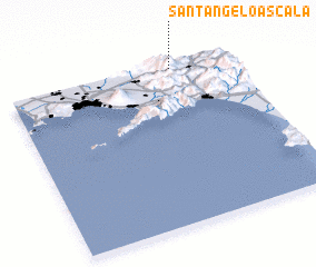 3d view of SantʼAngelo a Scala