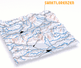 3d view of Sankt Lorenzen