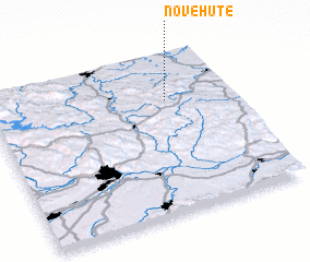 3d view of Nové Hutě