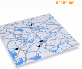 3d view of Holmsjön