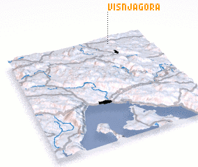 3d view of Višnja Gora