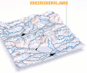 3d view of Kresniške Poljane