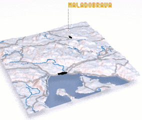 3d view of Mala Dobrava