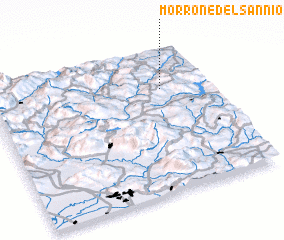 3d view of Morrone del Sannio