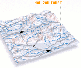 3d view of Mali Rakitovec