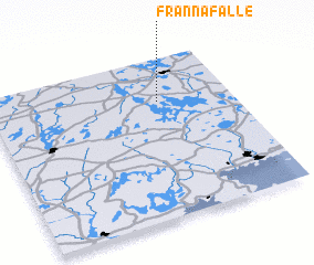 3d view of Frännafälle