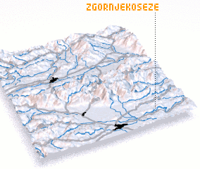 3d view of Zgornje Koseze