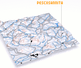 3d view of Pesco Sannita