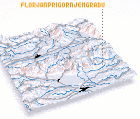 3d view of Florjan pri Gornjem Gradu